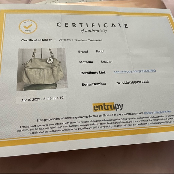 Fendi Large Chef Shopper Tote Bag in Chiaro Beige Cream Lambskin Leather Bag - Picture 13 of 17